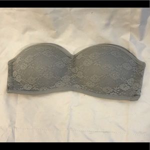 Gray lace bandeau